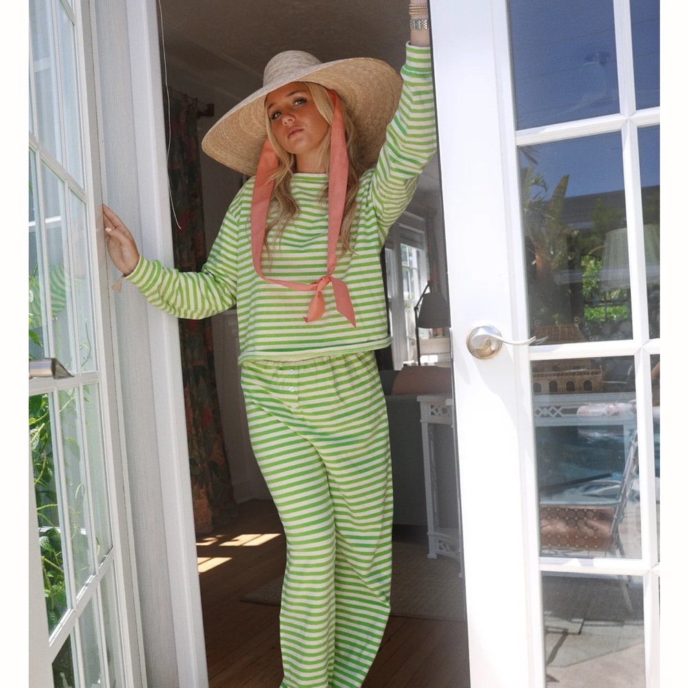 Fancy Striped Pant and Long Sleeve Set